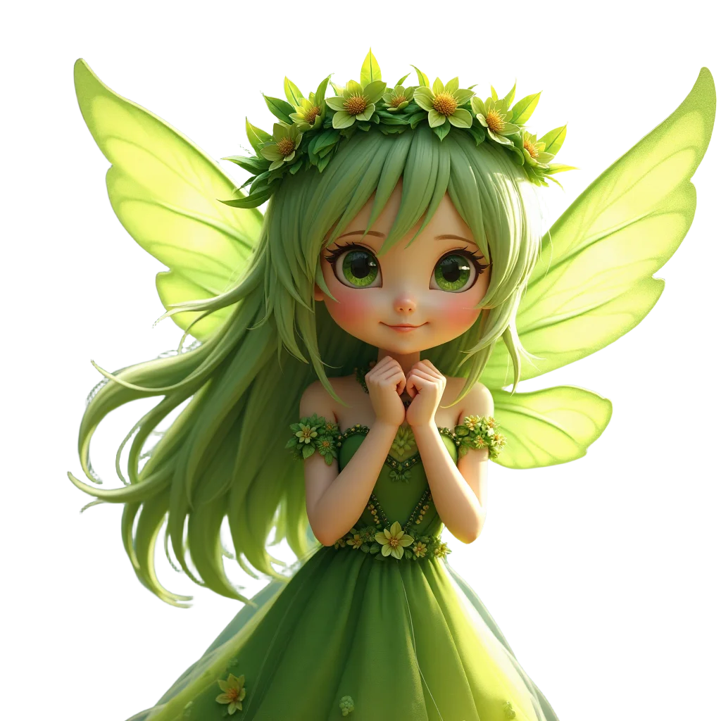 Forest Fairy in Green